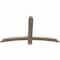 Ekena Millwork Bellingham Smooth Timber Gable Bracket, Douglas Fir, 48"W x 28"H x 1 1/2"D x 3 1/2"F, 14/12 Pitch GBW048X28X0204BEL00SDF - alternate 4